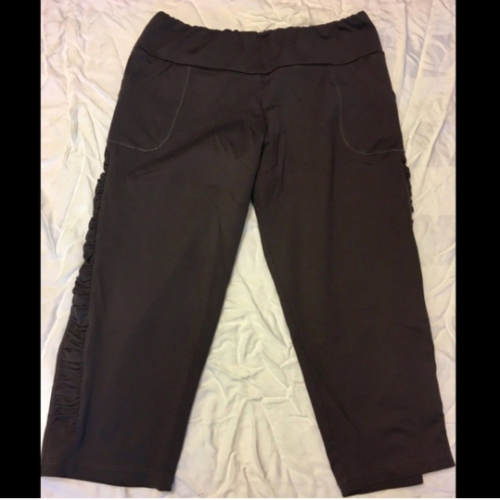 Gray Maternity EXERCISE Work Out CAPRI Joggers S